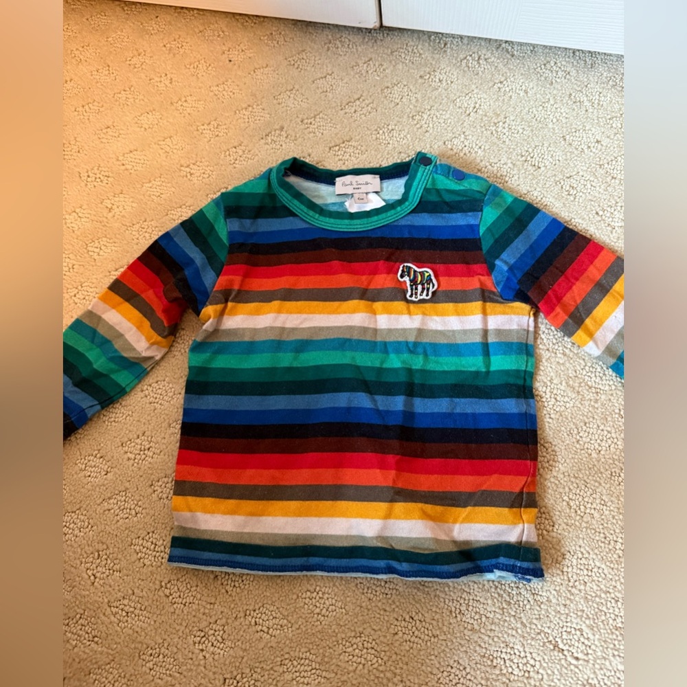 Paul Smith Colorful Striped Kids Shirt